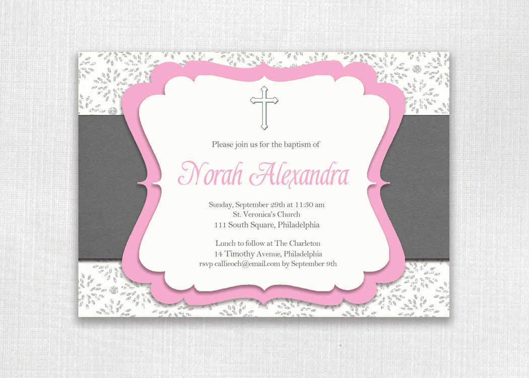 Birthday Invitations : Christening invitation cards ...