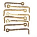 8 Antique Old Hand Forged Metal Gate Latch Hooks Primitive