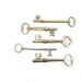 5 Antique Skeleton Keys for Collection Art or Jewelry
