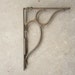 Huge Antique Iron Salvaged Ornate Architecual Bracket Metal Corner Decorateive Bracket Old