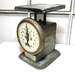 Antique Scale Chippy Blue and Gold 1930s American Hardware and Supply Pittsburgh Pa Kitchen Decor