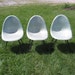 Set of 3 Vintage Fiberglass Shell Chairs Miller Eames Era Mid Century Mod 50s Furniture