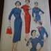 Vintage 1950s Advance Women's Dress Pattern 8066 Size 16 (36" Bust)