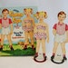 RESERVED FOR ARLENE Vintage 1940s or 50s Sonny and Sue Tiny Tot Paper Dolls by Whitman // Partially Cut