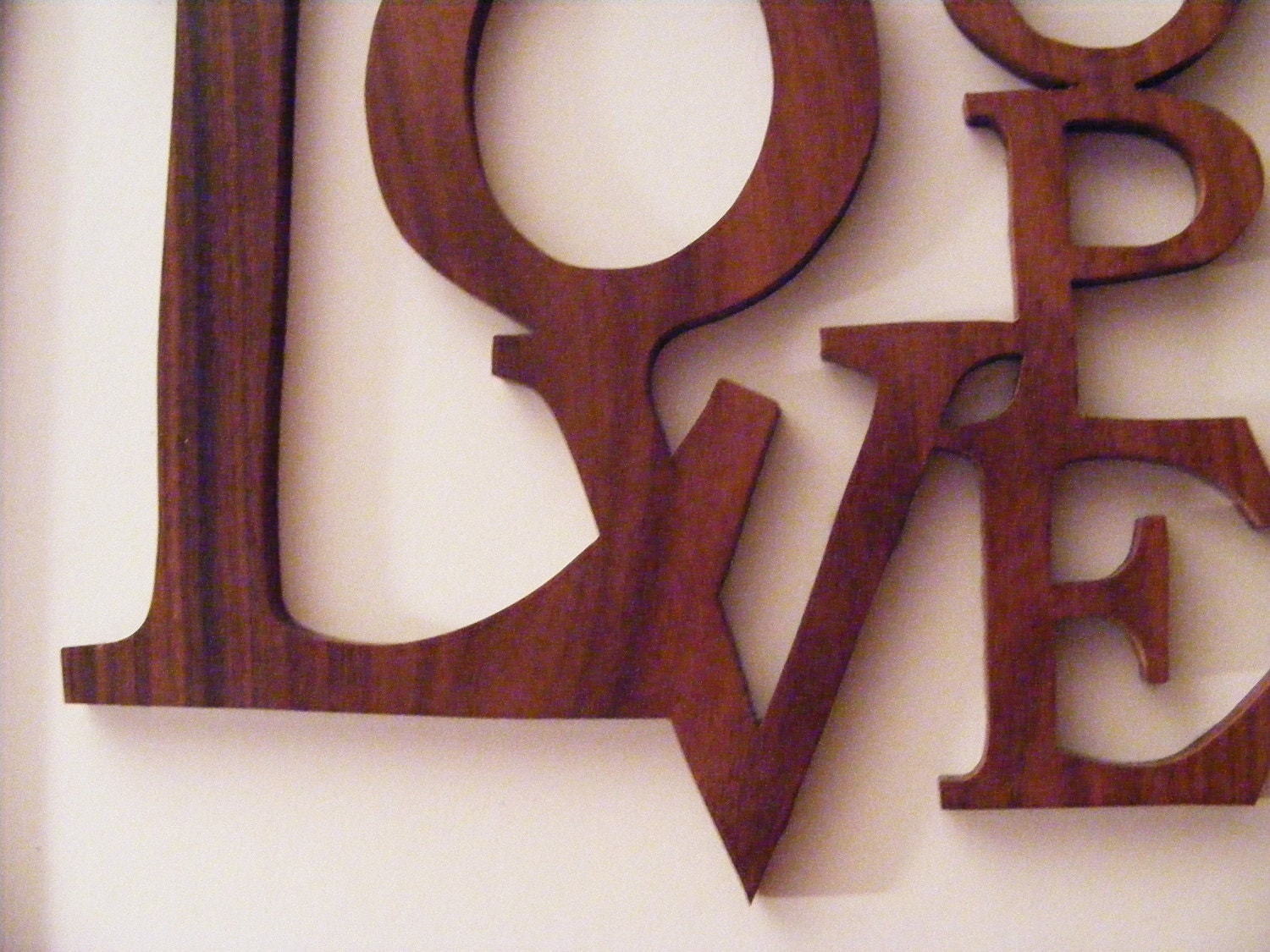 Faith Hope Love Home Decor Rosewood Wall Art