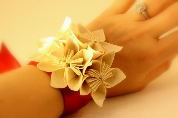 origami flower corsage Pouches & Wallets Clips Coin Money Bags & Purses Totes Messenger