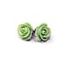 Rose Earrings - Seafoam Green
