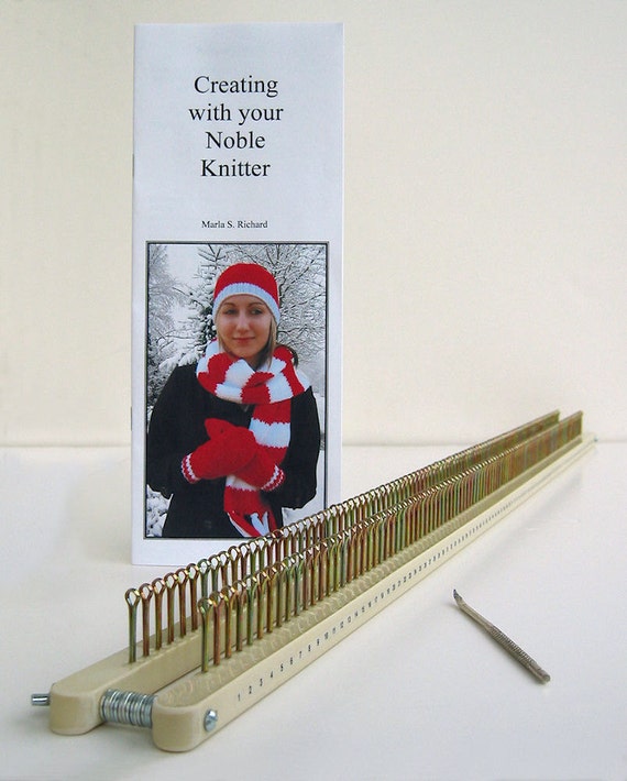 Noble Knitter 100 knitting board with hook instructions and
