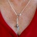 Peter Pan Kiss Necklace With Thimble Kisses and Star Charms "Second star to the right, and straight on till morning"