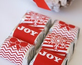 CHRISTMAS Printable Candy Bar Wrappers and Straw Flags - Let it Snow Design Il_170x135