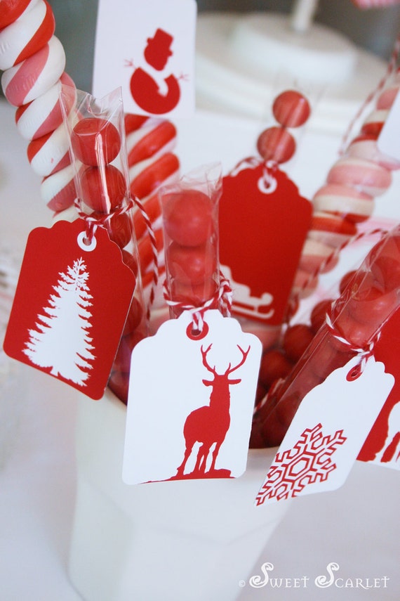 CHRISTMAS Printable Gift Cards & Gift Tags - Let it Snow Design Il_570xn