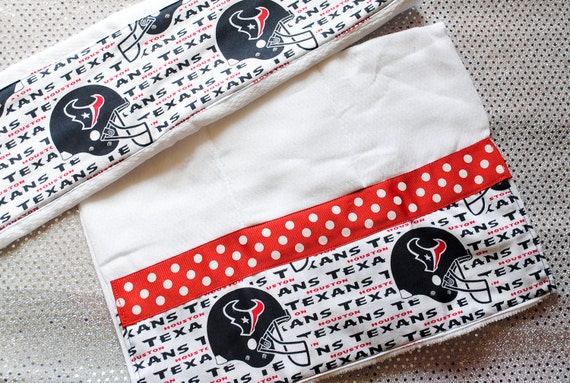 3 Houston Texans burp cloths