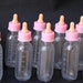 Girl Baby Bottle Pink Favor Container (12pcs), Baby Shower Favors