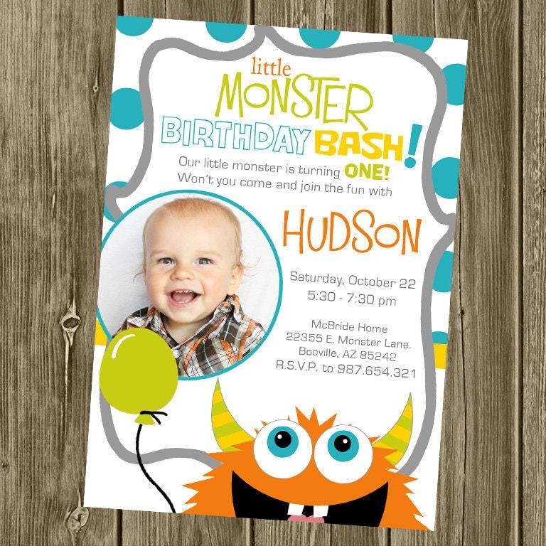 Monster Bash Birthday Party Invitations 10