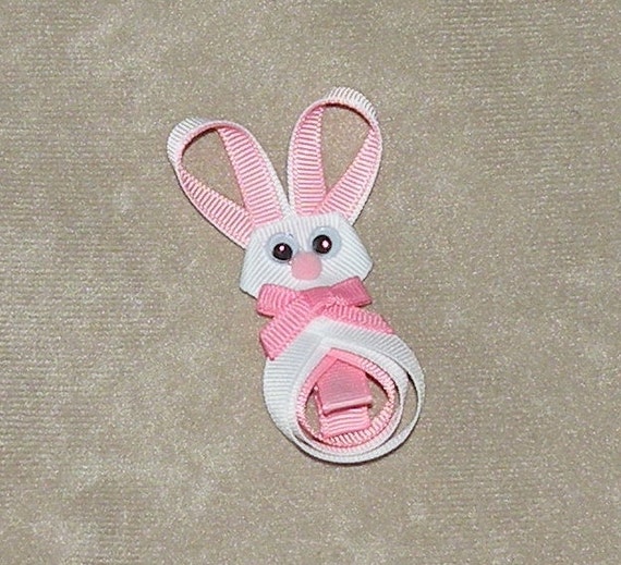 Items similar to Bunny hair clip on Etsy