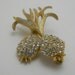 Vintage Pineapple Rhinestone Brooch