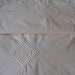 Antique PAIR of French fine linen metis Pillowcases diamond design
