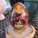 RESERVED FREE SHIPPING Hand painted Russian wood egg