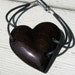 Wooden Heart Bracelet - African Wenge Hardwood