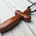 Wood Cross Necklace - Australian Spotted Gum - Mens Jewelry