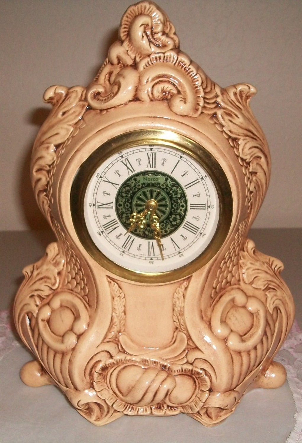 Vintage Duncan Mantle Clock Wind Up Norco West Germany