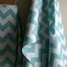Chevron in Aqua from Riley Blake Fabrics - ONE YARD