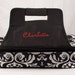Personalized Casserole Carrier Double Insulated Damask Embroidered