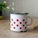 Enamel Mug with Polka Dots from Germany