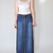 MAXI Denim Skirt Blue Jeans at their BEST