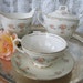 Homer Laughlin Eggshell Georgian Cream, Sugar, Tea cup Set - Tea Party - Made In USA