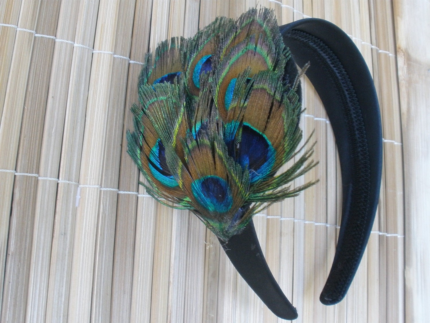 Peacock Feather Hair accessory or headband