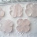 Rose Quartz flowers- beads, focals - earrings - jewelry supplies - rose pale pink - semiprecious - assemblage - wholesale prices