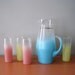 RESERVED // Retro Blendo Pitcher and Glasses Set, Multi Color Pastel