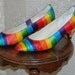 SALE Rainbow Size 8 Womens Shoes Dressy hand dyed OOAK FUN Cheerful Lovingly Handmade Happy Feet Wedding Prom