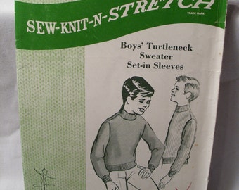 Vintage sew knit n stretch sewing pattern 146, size 8, child