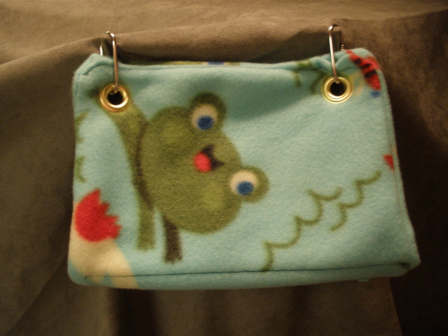 Handmade Plush Frog pattern Cute Bird snuggle hut Bird Bed