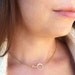 Eternal Love Circles 14k gold circle necklace - vintage bead gold charm - gift for her, friend, wife, mother