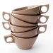 Melmac Cafe au lait colored Coffee Cups, Set of 6