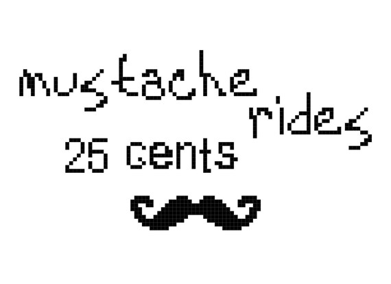 Mustache Rides pattern