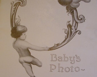 Antique Frederick & Nelson Baby's Biography, Department Store Baby Keepsake Book