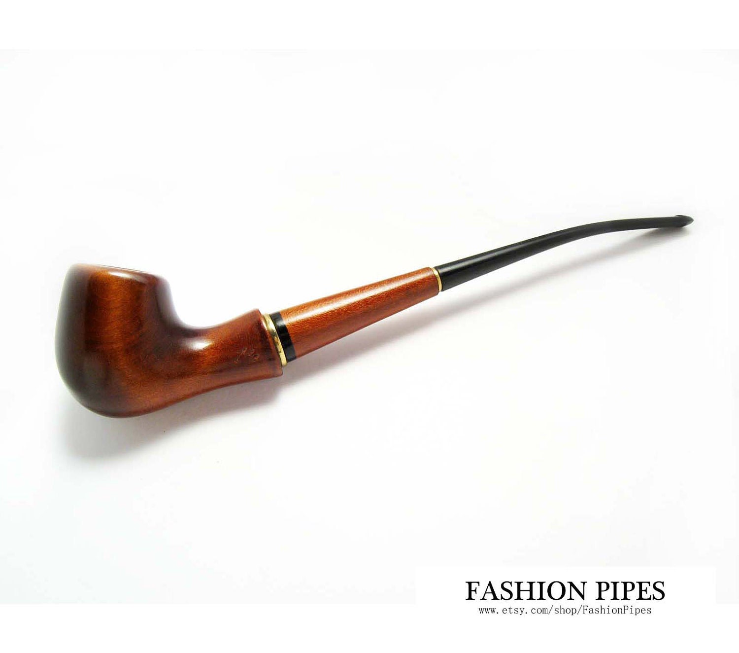 UNIQUE Long Pipe 8.3'' Tobacco Pipe of Pear Root Wood