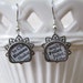 Romeo & Juliet Earrings made from Vintage Typewriter Keys
