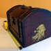 Game of Thrones House Lannister Jewelry Box/Small Chest or Keepsake box Wood burned A Song of Ice and Fire