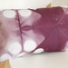Tie Dye Shibori Pillow Cover 12x18 inches - Plum