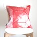 Coral Pillow Cover - Modern Shibori - 18x18 inches