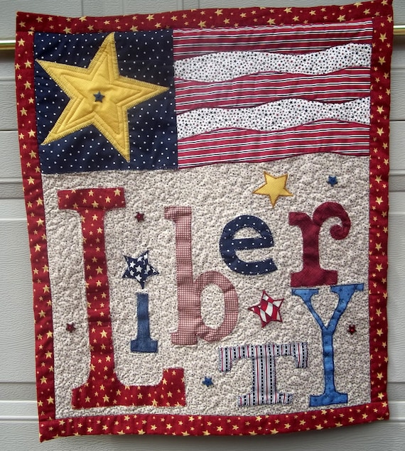 Patriotic Quilted WallHanging Liberty