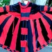 Sale Upcycled Sweater Coat or Dress Whimsical Red and Black XLong size M-L READY TO SHIP