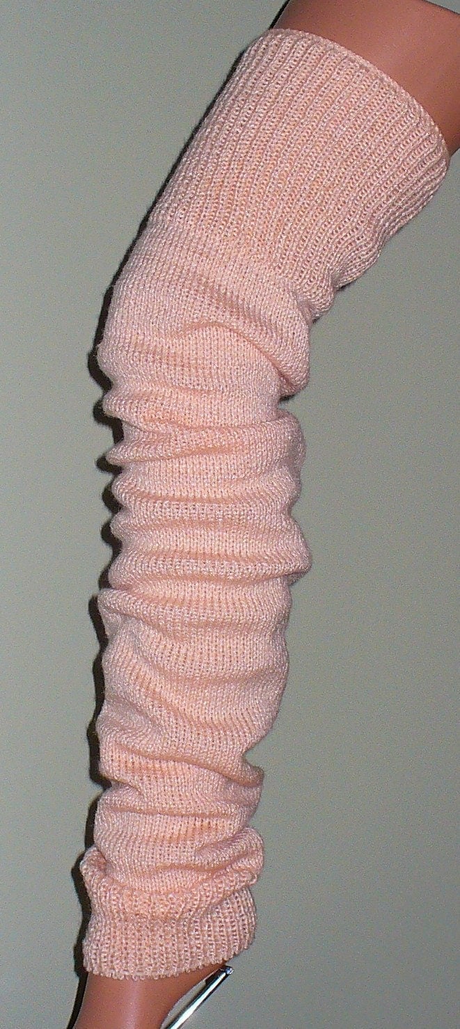 Knitted Dance Leg Warmer Ballet Fashion Warmth Peach