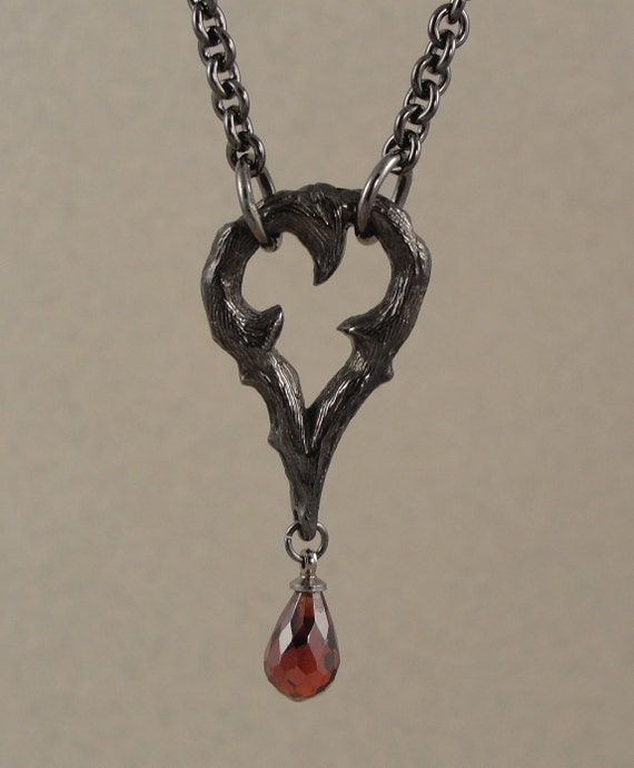 Vampire Jewelry Thorn Pendant Gothic Necklace by VampireGothic