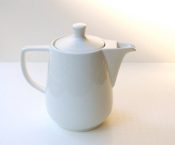 White Teapot by Melitta Germany by DipperVintage on Etsy